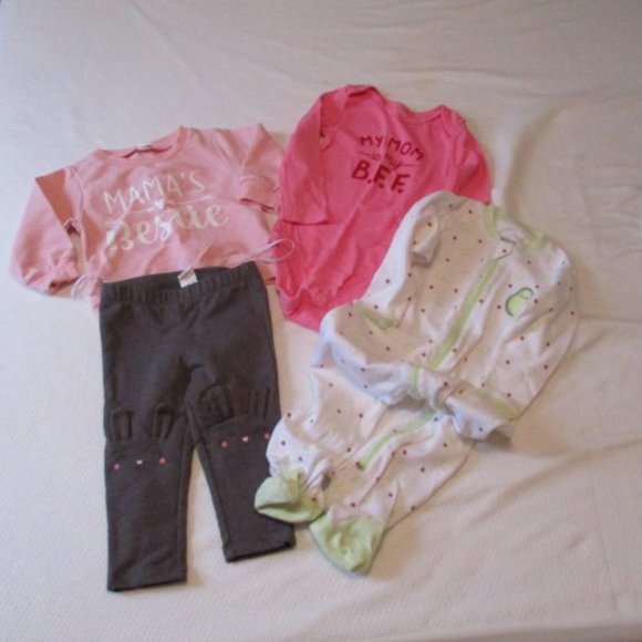 Bundle 3 for $15 -  Bundle of 4 items Infant Clothes - Picture 1 of 5